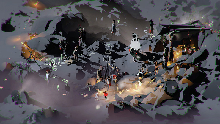 이안 쳉, <사절, 신들의 품안에 거하다>(영상 스틸), 2015, 라이브 시뮬레이션 및 스토리, 무한 길이, 사운드.© 이안 쳉 작가, 글래드스톤 갤러리, 필라 코리아스 런던, 스탠다드(오슬로) 제공