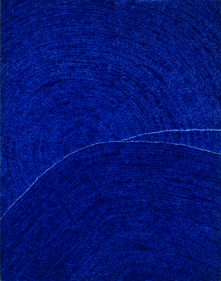 <하늘과 땅 24–Ⅸ–73 #320>, 1973, 캔버스에 유채, 263.4x206.2cm, 개인 소장. © Whanki Foundation·Whanki Museum