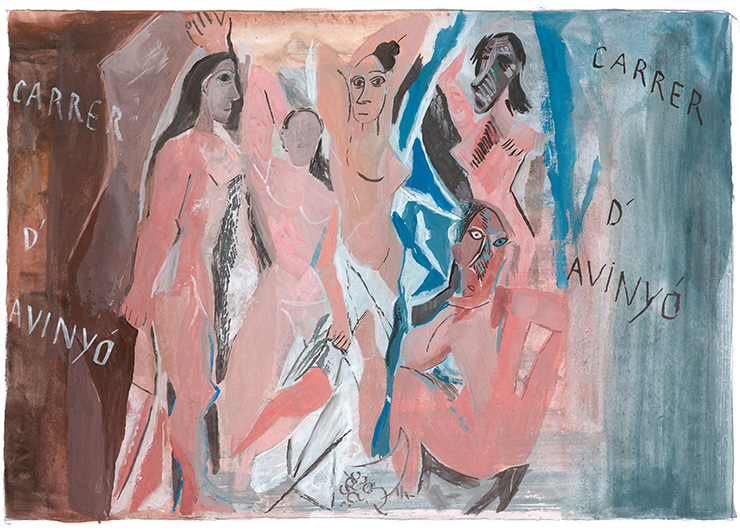 Carrer d’Avinyo, The Ladies of Avignon by Pablo Picasso.