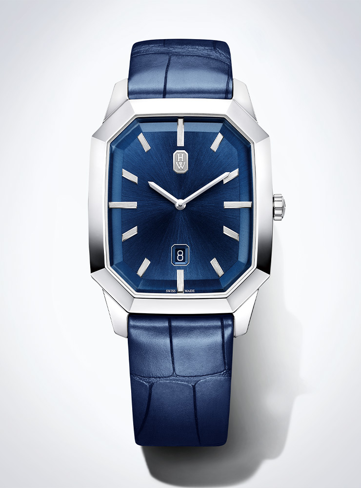 건축적인 디자인의 ‘에메랄드’ 컬렉션 시계는 가격 미정 Harry Winston.