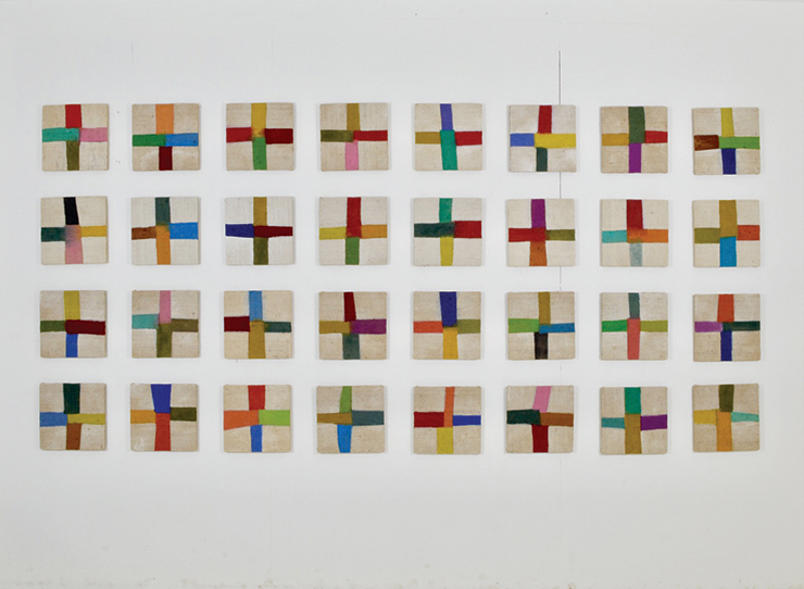  Jesse Hickman, <All The Horses Mouths>, 2023, Burlap bag, 203.2x386.08cm.