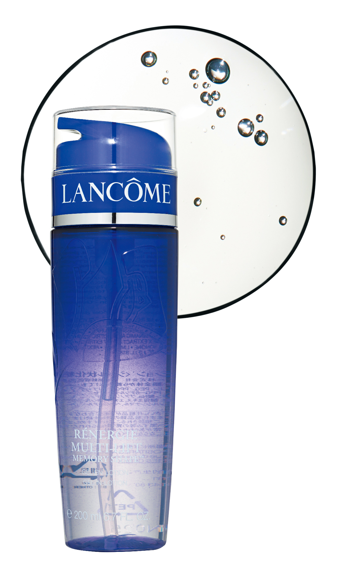 Lancôme 레네르지 멀티-리프트 메모리 쉐이프™ 젤 인 로션
원래의 형상으로 되돌아가려고 응집하는 성질을 가진 메모리 텍스처가 탱탱볼 같은 피부 탄력을 완성해준다. 점성이 있는 오일리한 텍스처이지만 바르면 피부에서 물처럼 녹아들어 산뜻하다. 7만2천원대