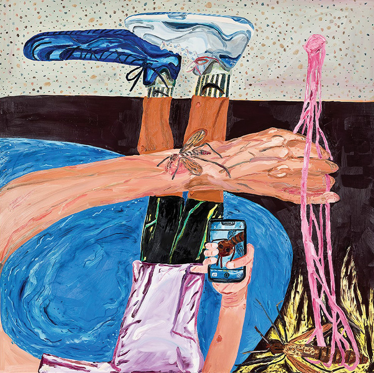 <Mosquito>, 2019, Oil on canvas, 180x180cm.