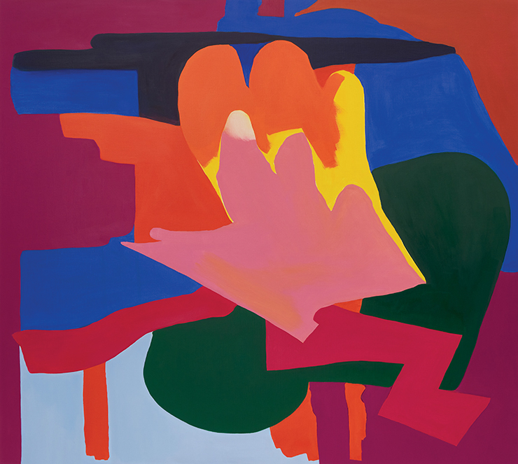 Hejum Bä, <Unlockee II>, 2022, Oil on canvas, 145.5x162.2x4cm.