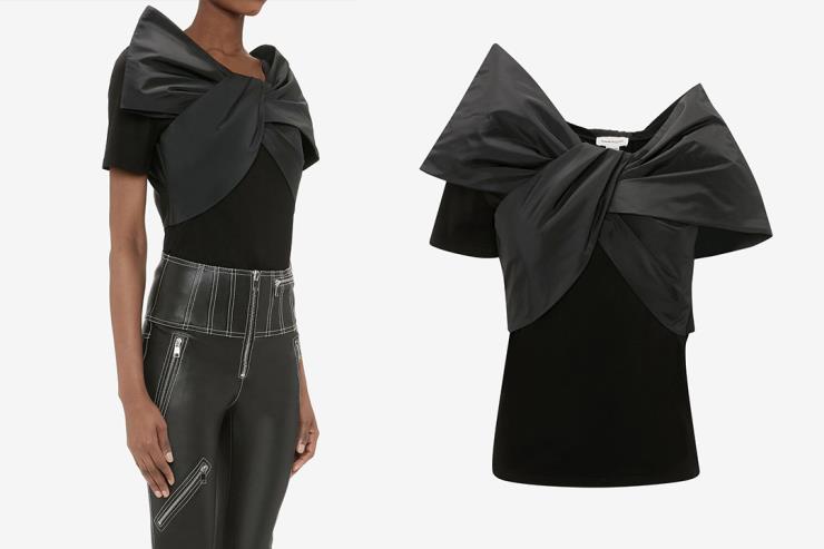 Alexander McQUEEN 보우 티셔츠 88만5천원