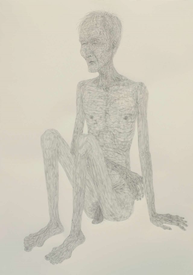 ‘노인의 몸’, 종이에 아크릴릭,112×76cm, 2013,Courtesy of the artist and Kukje Gallery 이미지 제공: 국제 갤러리