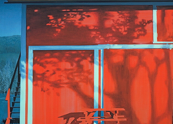 나무 그림자와 계단 (Tree Shadow with Stairs), 1977 © Alice Dalton Brown