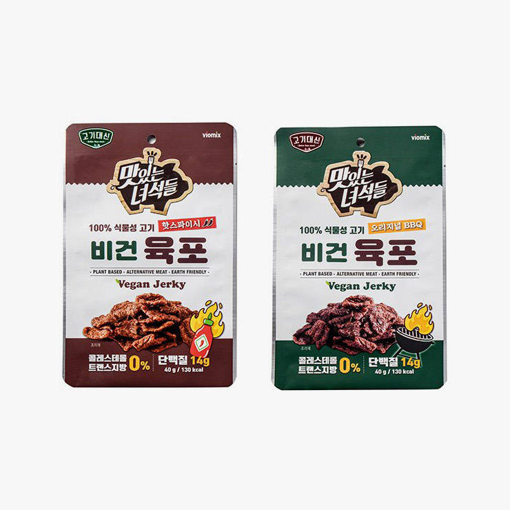 사진 고기대신 맛있는 녀석들 비건 육포 오리지널 BBQ/ 핫 스파이시