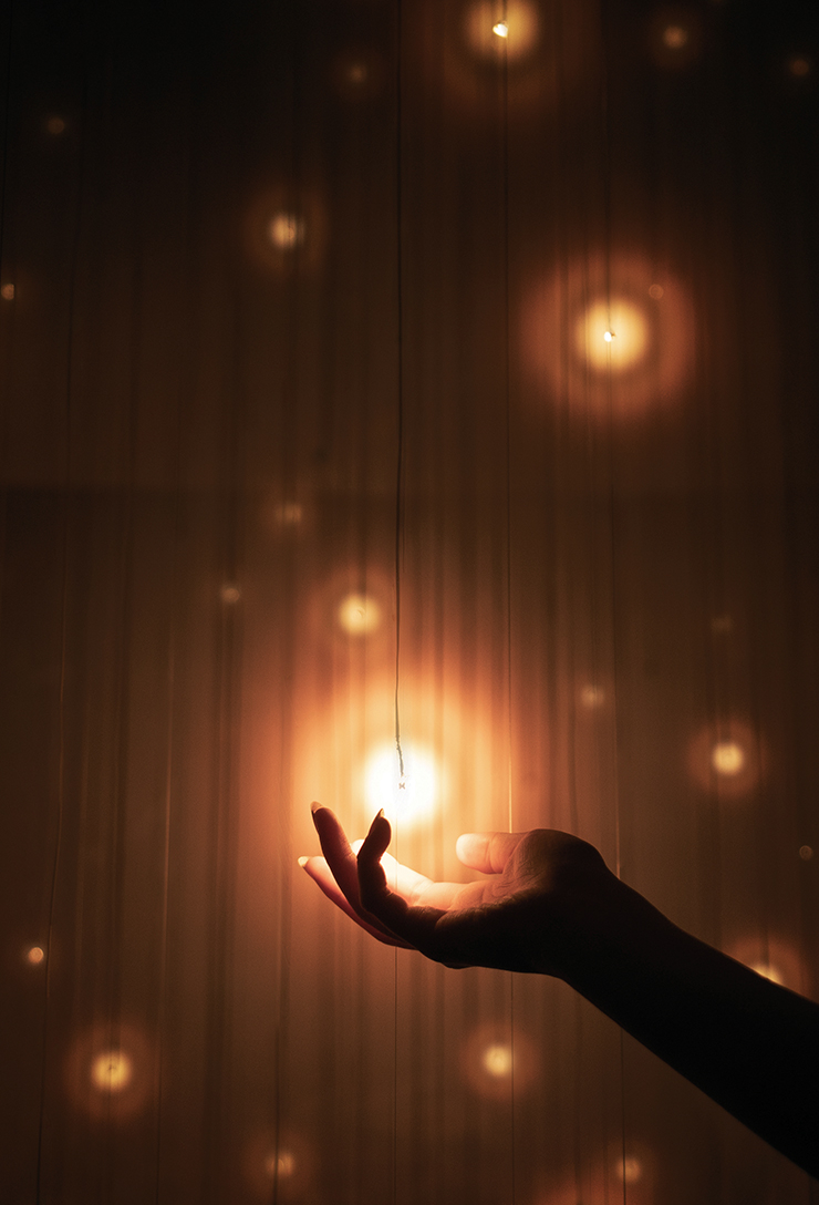 팀랩, <Massless Suns and Dark Spheres>, 2022, Interactive digital installation, Dimension variable, Endless.