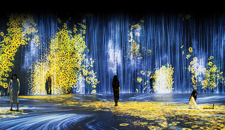 teamLab, Universe of Water Particles, Transcending Boundaries ⓒteamLab 