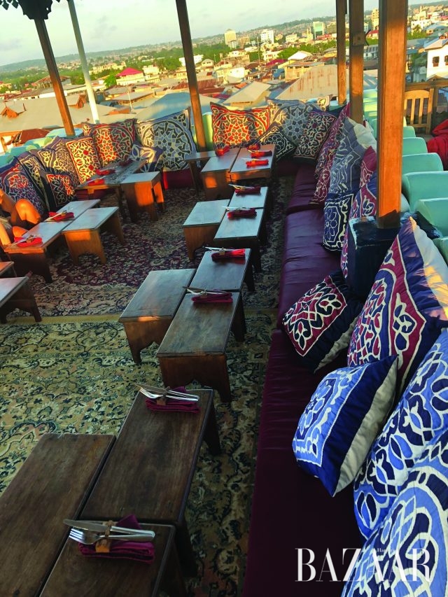 잔지바르에 위치한 애머슨 스파이스 호텔의 옥상 레스토랑.