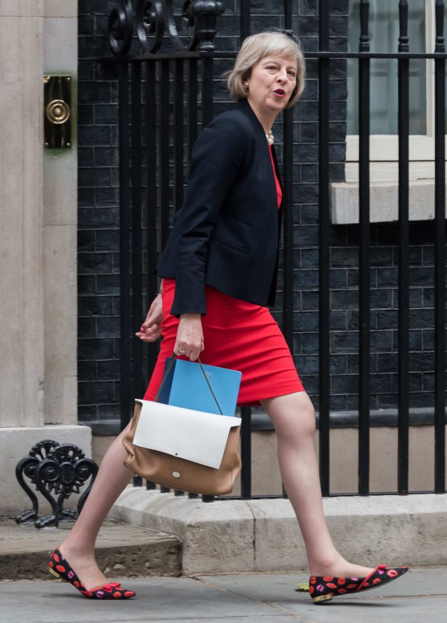 Mandatory Credit: Photo by Nils Jorgensen/REX/Shutterstock (4898708h)Theresa MayBudget Day, Downing Street, London, Britain - 08 Jul 2015